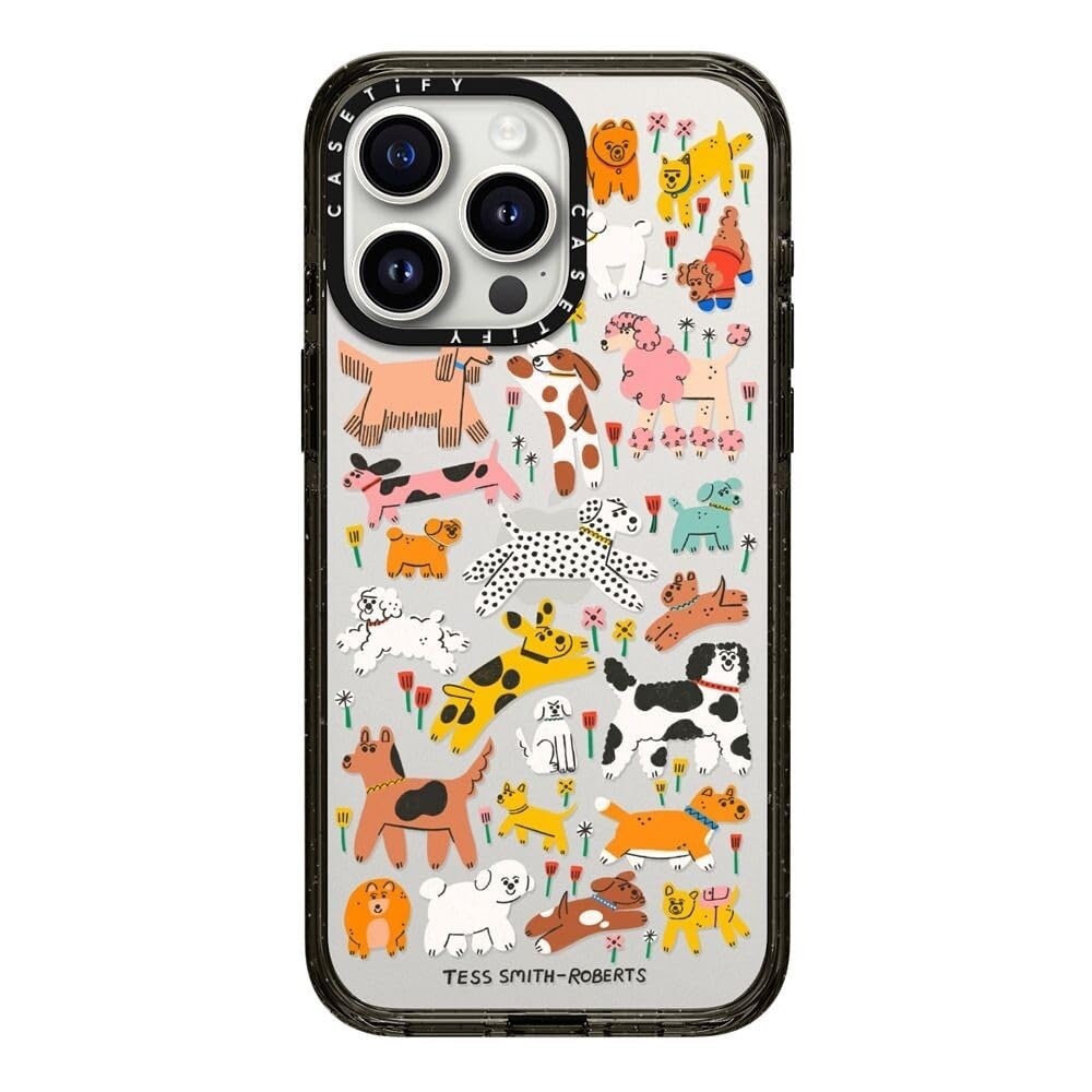 Casetify iPhone 15 Pro Impact Case in Dogs by Tess Smith Roberts